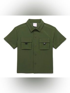 NWT Wonder Nation Toddler Green Adventure Button Up Shirt 18M
